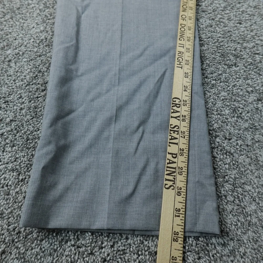 Banana Republic Pants Mens 38X32 Gray Wool Slim Dress Slacks Trouser Flat Front